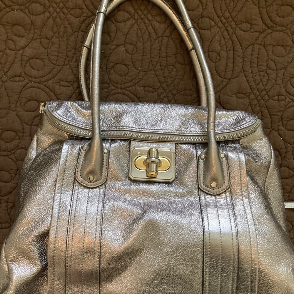 B. Makowsky Leather Handbag - Picture 2 of 16
